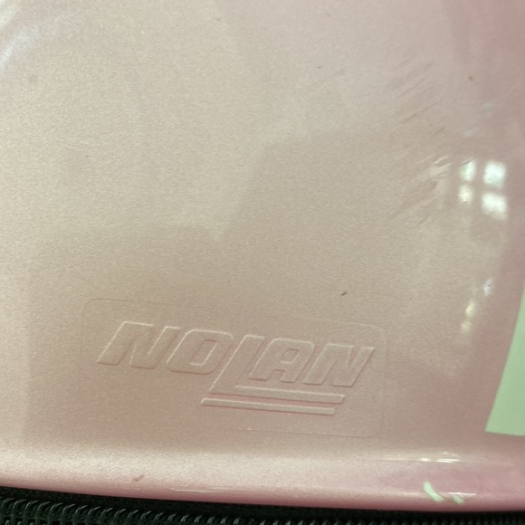 Classic Vintage Nolan N30 Scooter Helmet in Pink/White - Picture 7 of 10